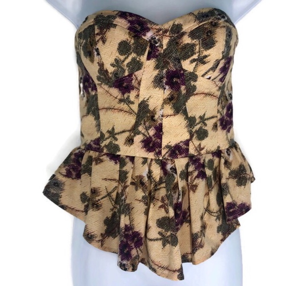 Jessica Simpson Strapless Ruffled Corset S